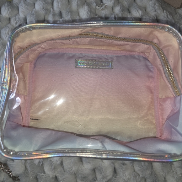 Stoney Clover Large Shimmer Clearfront Pouch NWT